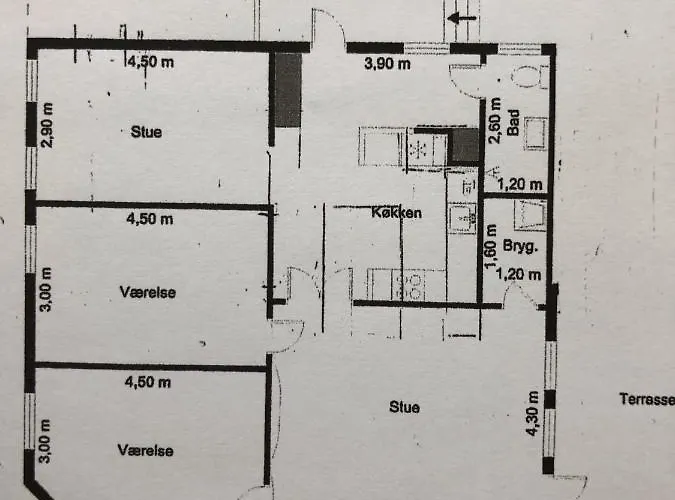 Hyggelig Byhus I Stueplan Med Solrig Gardhave Séjour chez l'habitant